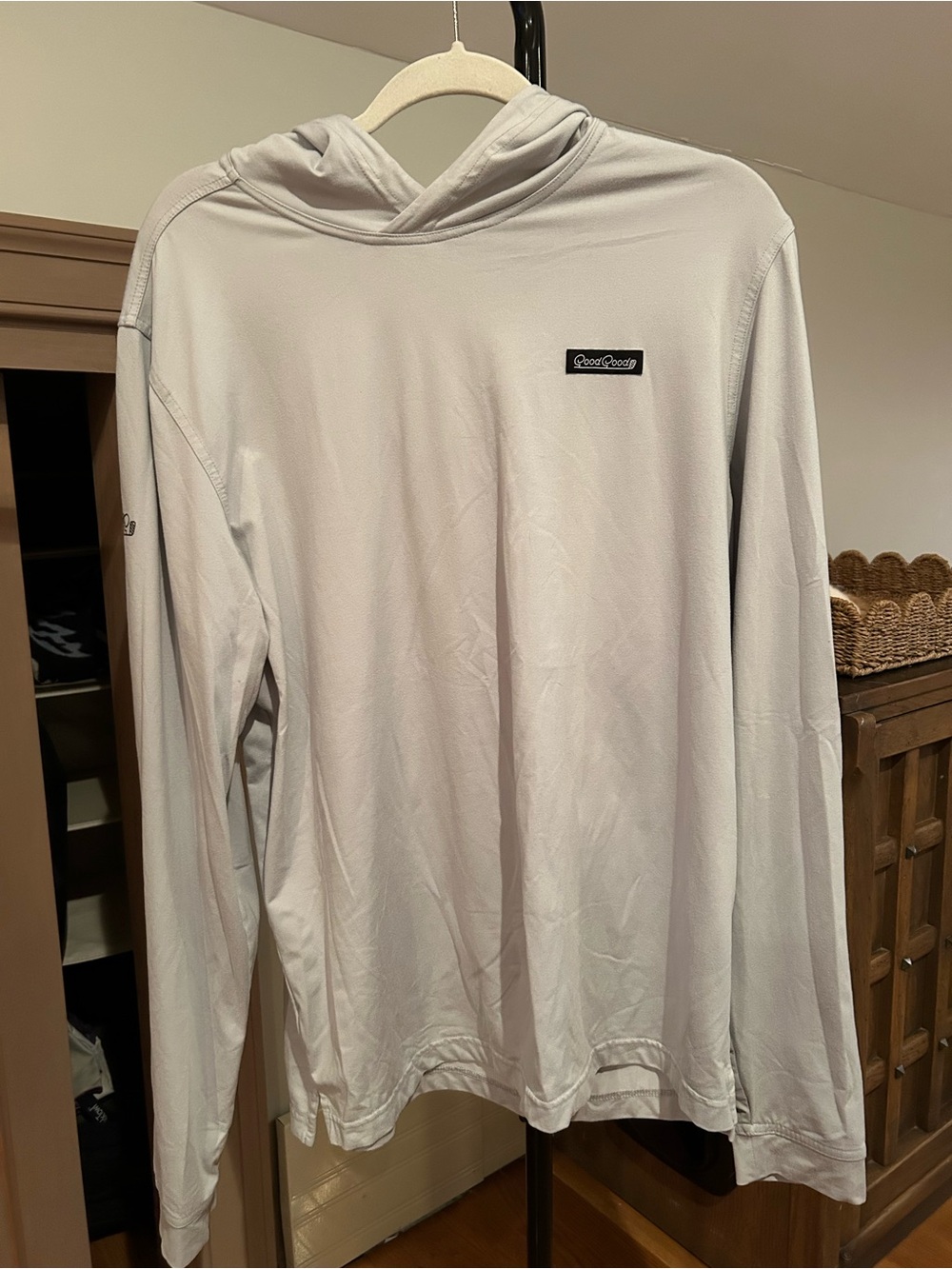 Good Good Golf Gray Lightweight Performance Hoodie Men’s Large